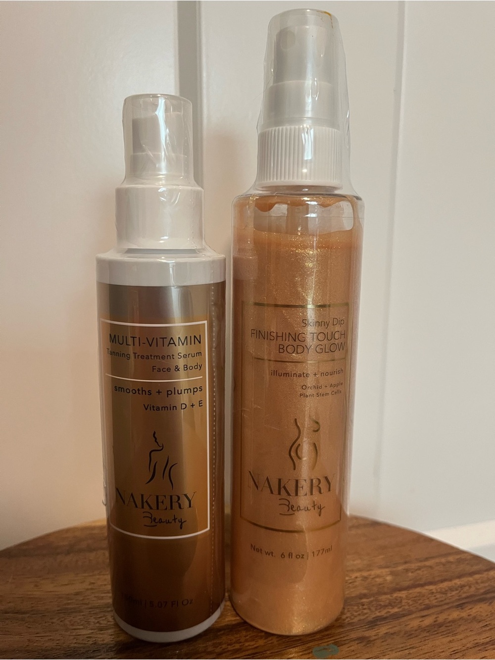 Nakery Beauty Multi-Vitamin Tanning Serum & Finishing Touch Body Glow